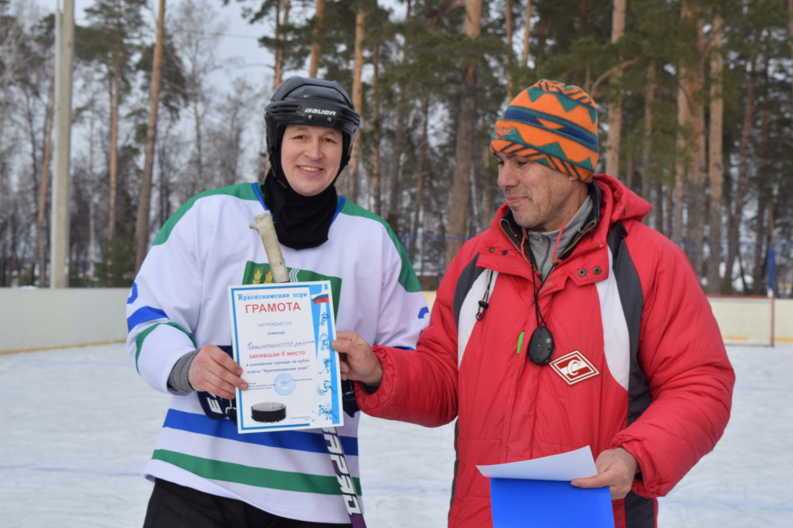 Хоккеист Андрей Дмитриев, который сделал николо-берёзовский каток лучшим
