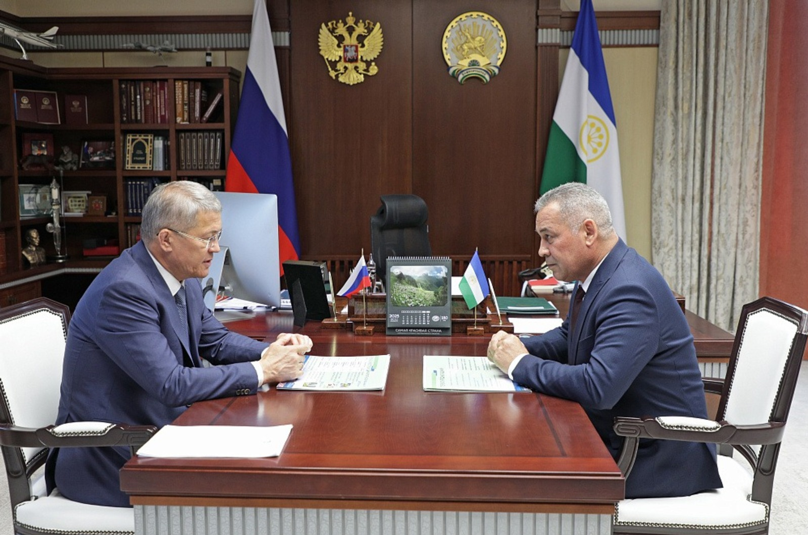 Радий Хабиров встретился с главой Салавата Маратом Загидуллиным