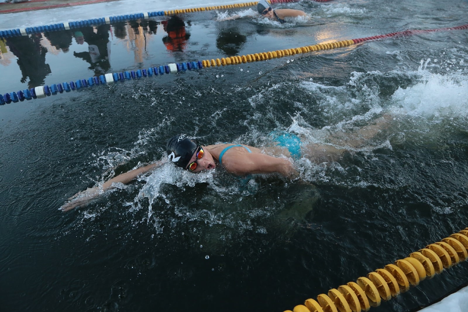 Вера Исмагилова впервые участвовала в чемпионате по зимнему плаванью