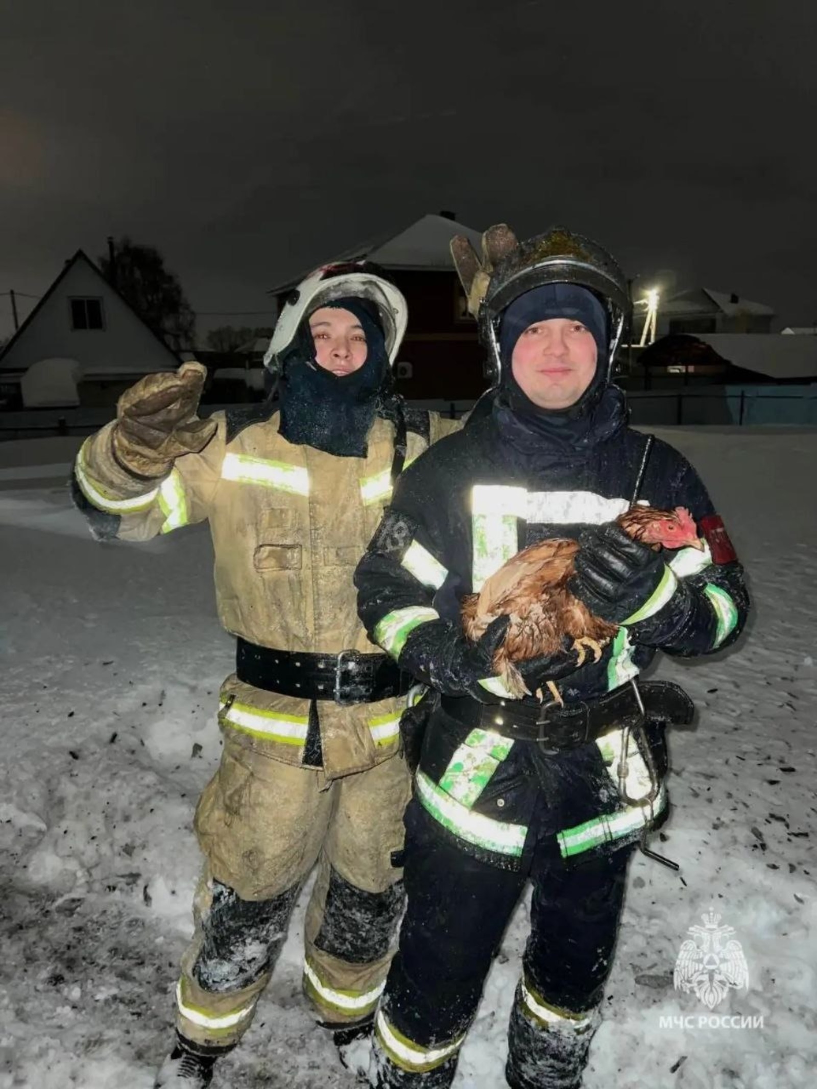 В Башкирии из пожара спасли 40 куриц