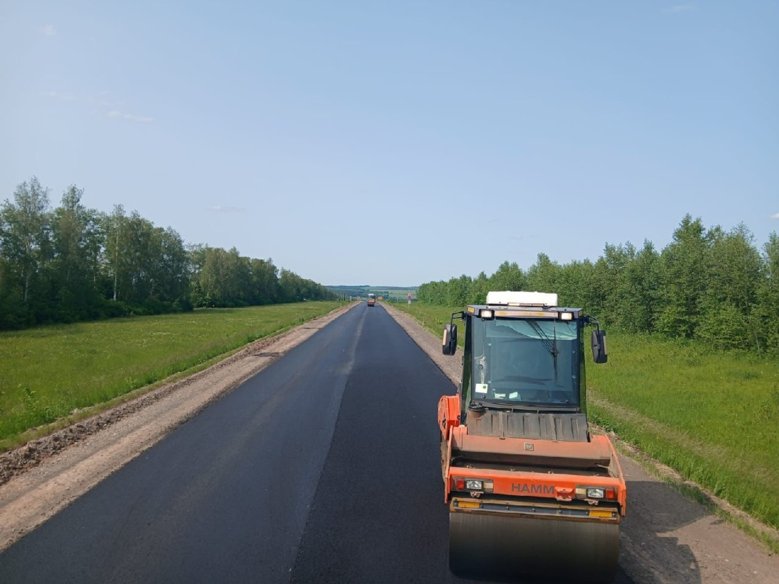 На дороге Уфа—Бирск—Янаул обновили асфальт