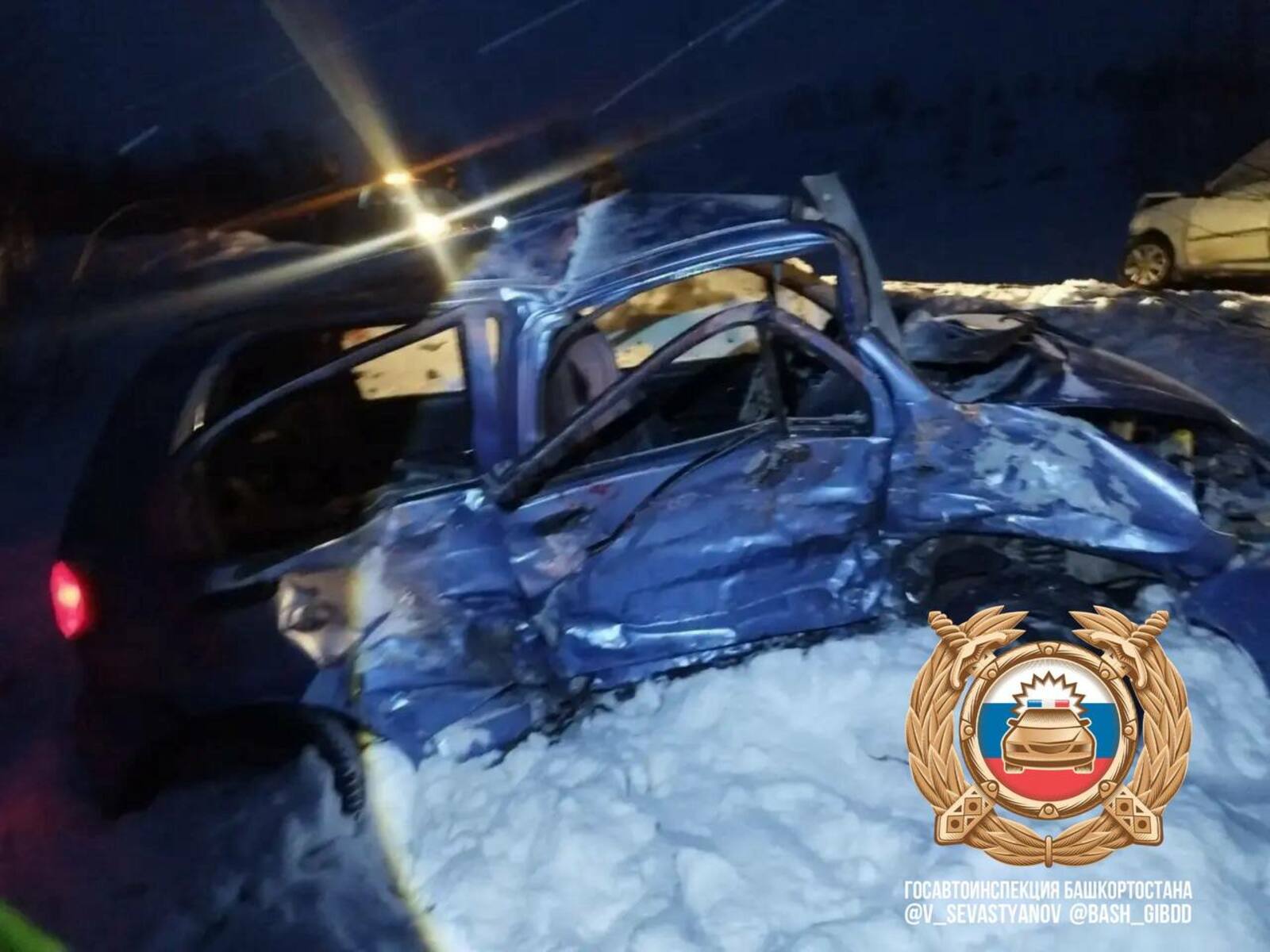 Двухлетняя девочка погибла в ДТП на трассе в Башкирии