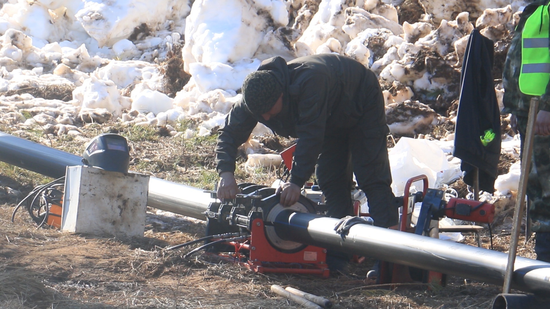 В Краснокамском районе приступили к строительству магистрального водовода