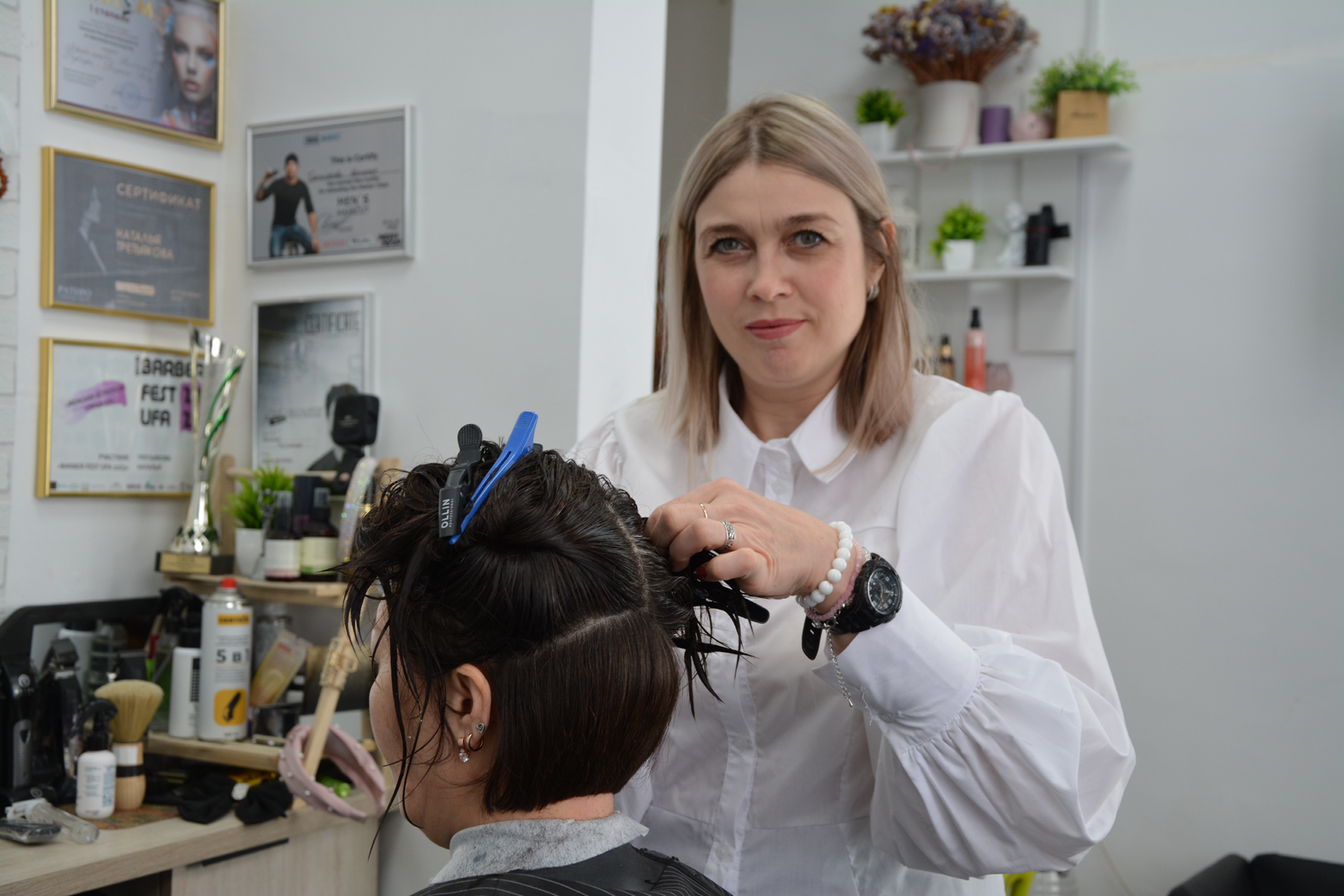 Жительница с.Николо-Берёзовка с помощью АСПК открыла парикмахерскую