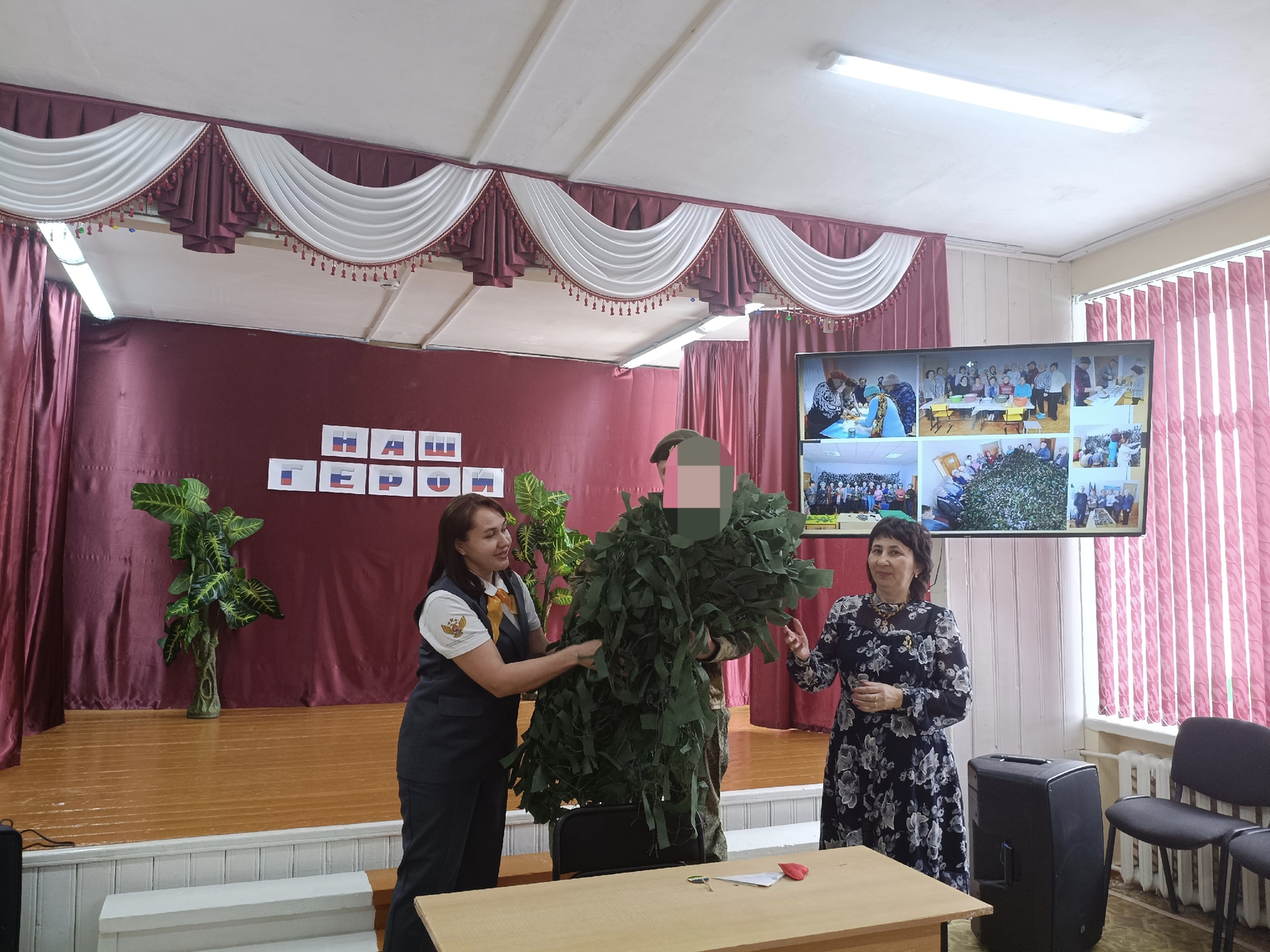 В школе-интернате села Новокабаново прошла встреча с героем СВО