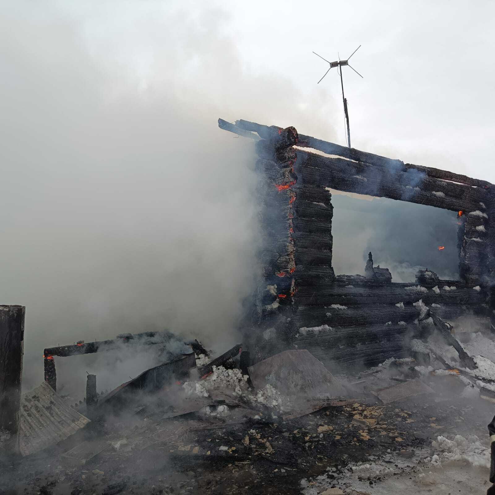 В Краснокамском районе при пожаре погиб человек