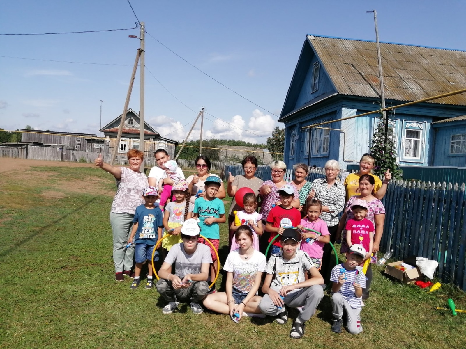 Для детворы деревни Мрясево организовали "Счастливое детство"