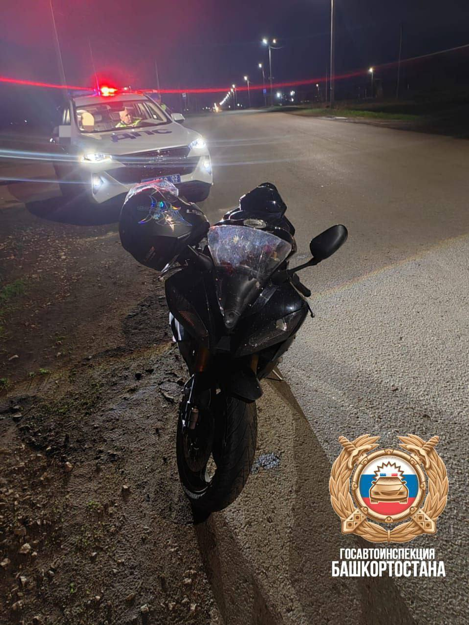В Башкирии патруль ДПС гнался за мотоциклистом из Краснокамского района