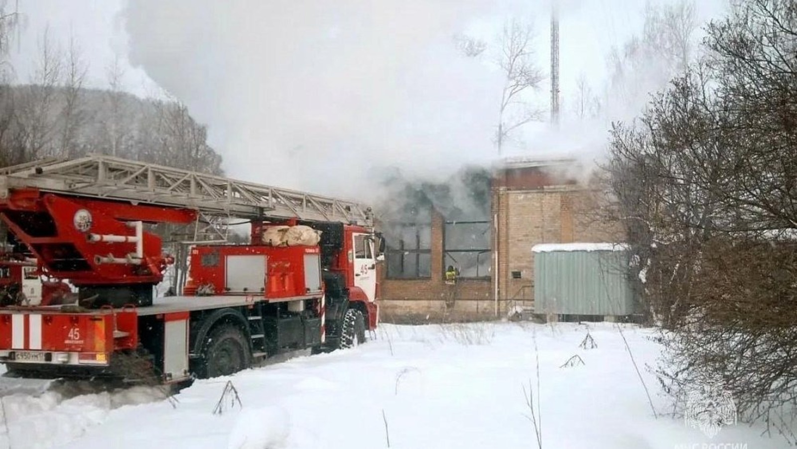 В Челябинской области загорелась психиатрическая больница