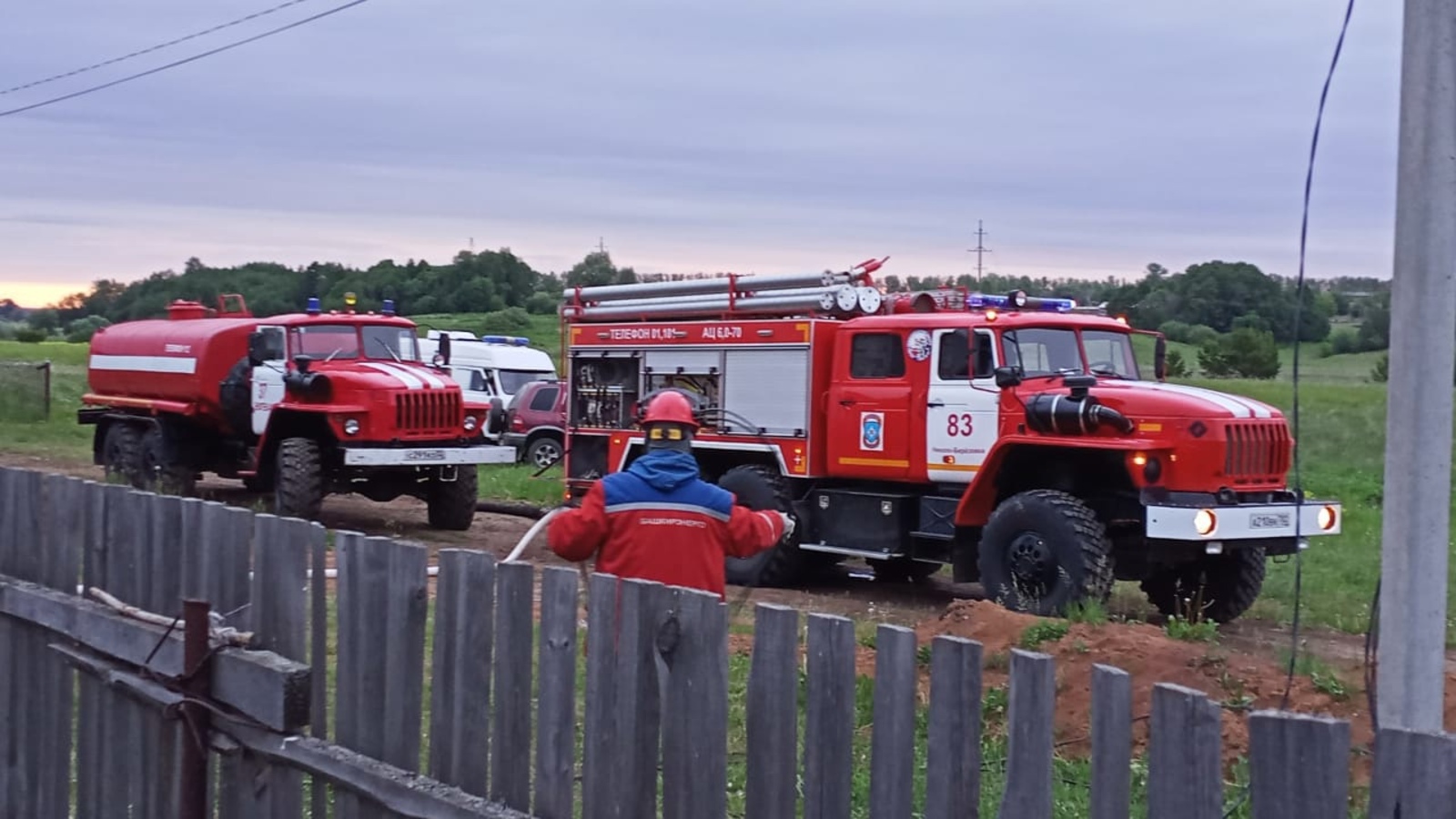 Начальник пожарной части №83 рассказал о ситуации с пожарами в Краснокамском районе