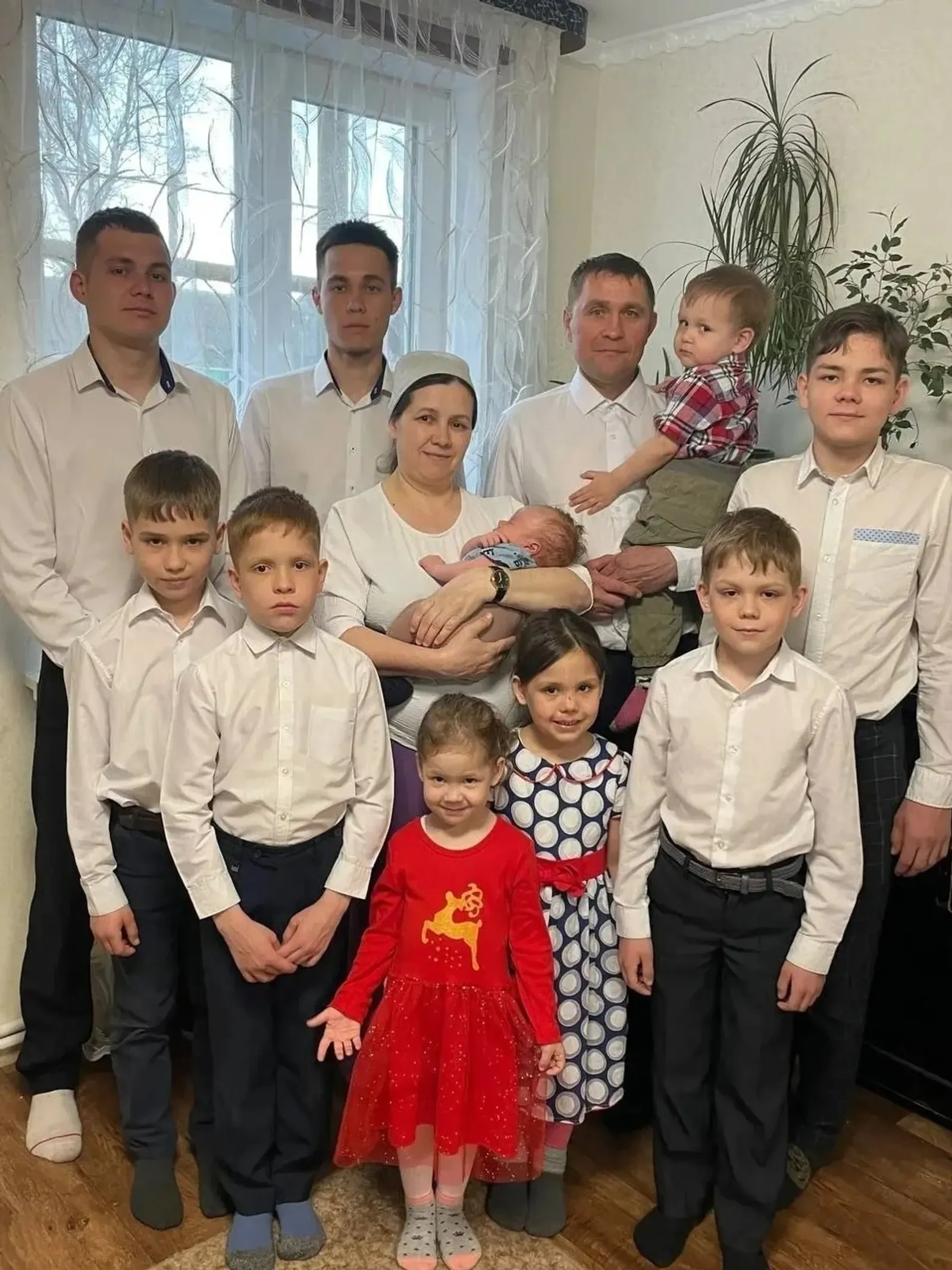 В семье Андреевых из Башкирии родился десятый ребенок