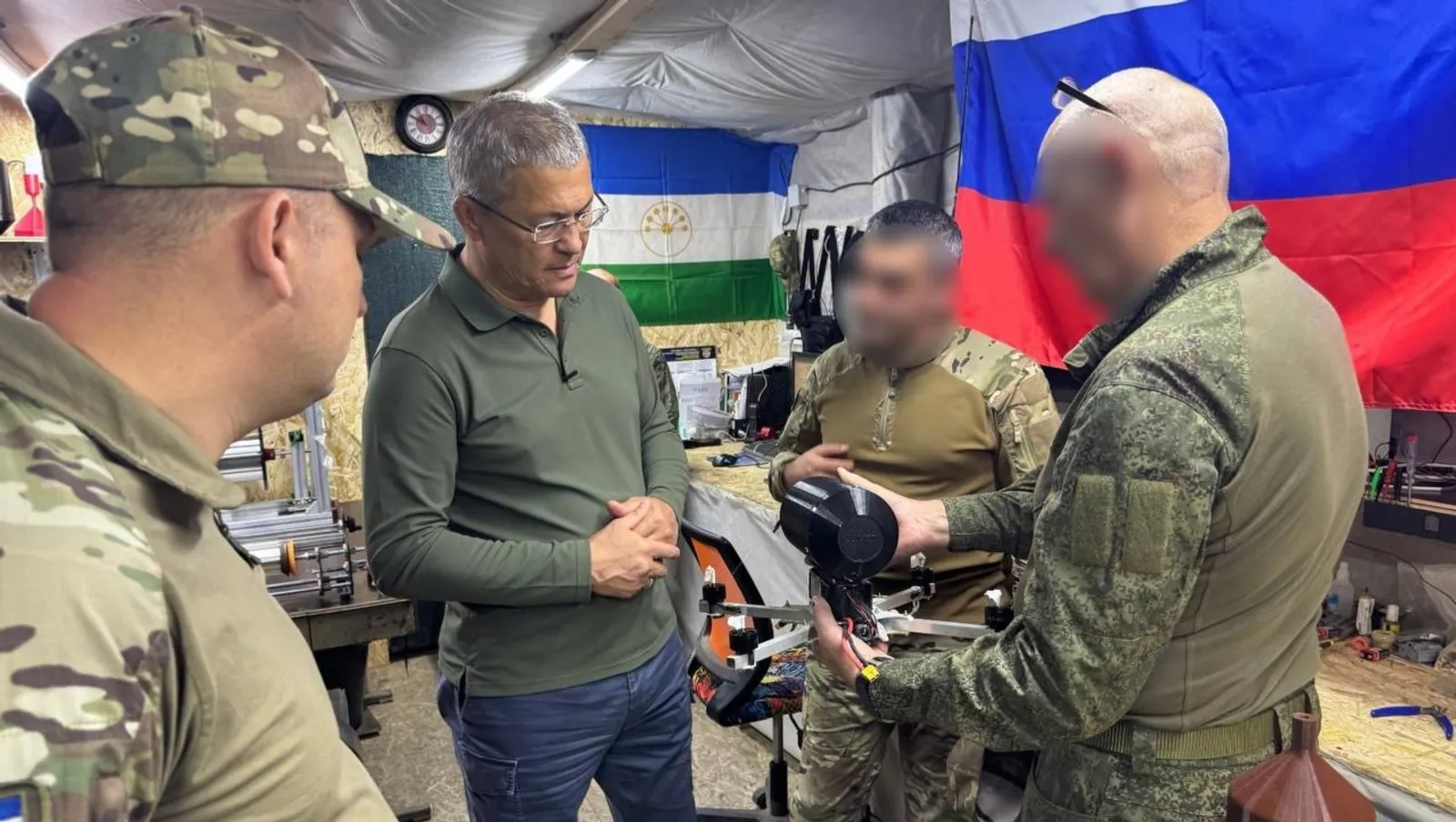 Радий Хабиров приехал в зону СВО проведать военнослужащих из Башкирии